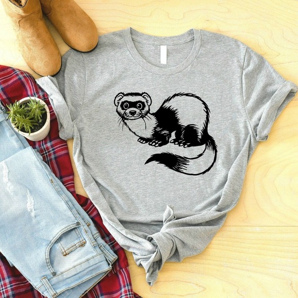 Christmas Ferret Shirt, Ferret Shirt, Christmas Shirt, Ferret Lover Shirt - Picture 1 of 2